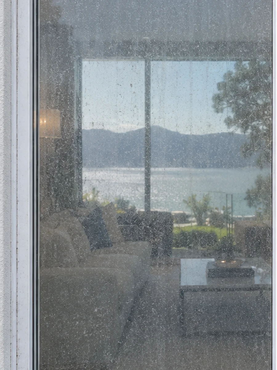 Window before cleaning